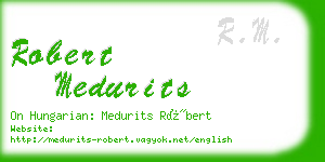 robert medurits business card